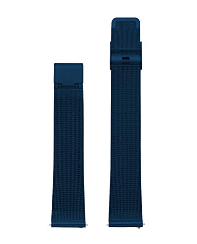 Watx Milanaise-Armband aus Stahl, Modell Mesh Psicotropisch/IPBlue/38 mm, Referenz WXCO2006. von Watx
