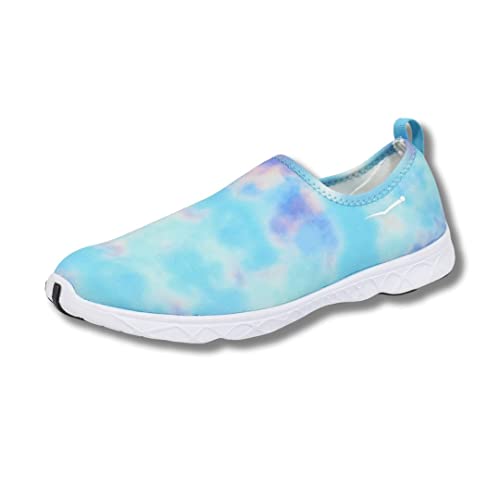 Wave Runner Wasserschuhe für Damen – schnell trocknende Wasserschuhe mit Stil – Outdoor leichte rutschfeste Aqua-Sneaker, Blaue Krawatte, 36 EU Wave Runner Wasserschuhe für Damen – schnell trocknende Wasserschuhe mit Stil – Outdoor leichte rutschfeste Aqua-Sneaker, Blaue Krawatte, 36 EU von Wave Runner