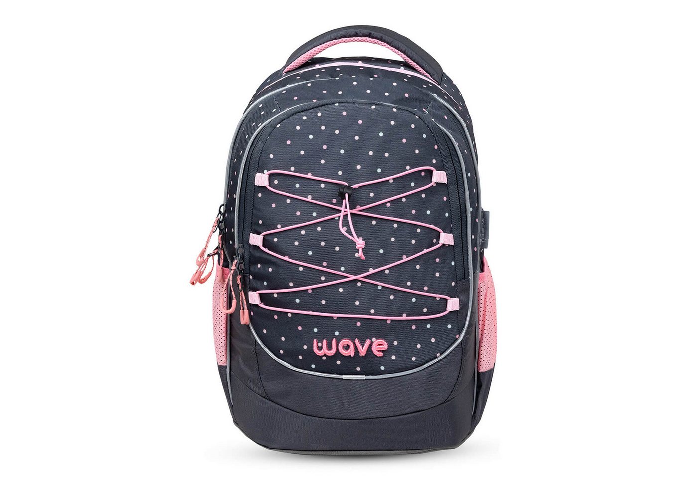 Wave Rucksack Rucksack Boost Tasche Schulrucksack Dots Pinky" Kinder Ranzen" von Wave