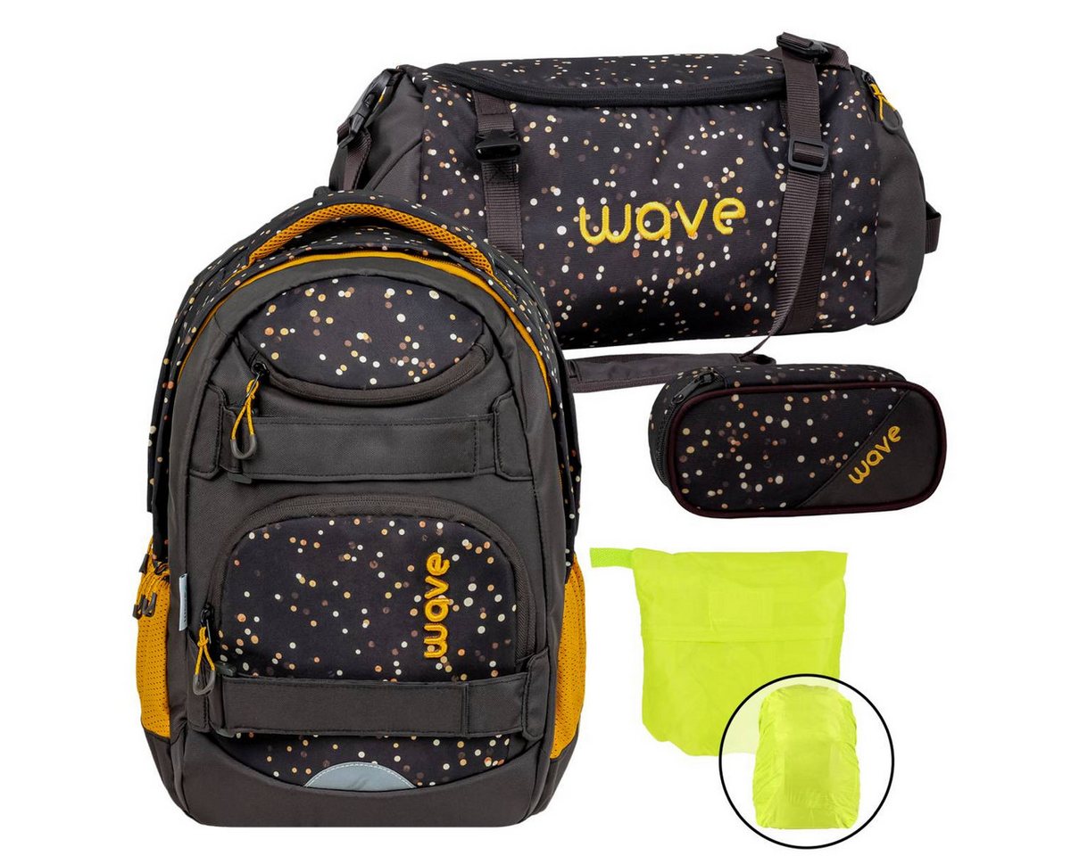 Wave Schulrucksack Infinity Move" Set für Mädchen Jungen Teenager, Schultasche, ab 5. Klasse, weiterführende Schule, mit Regenhülle" von Wave