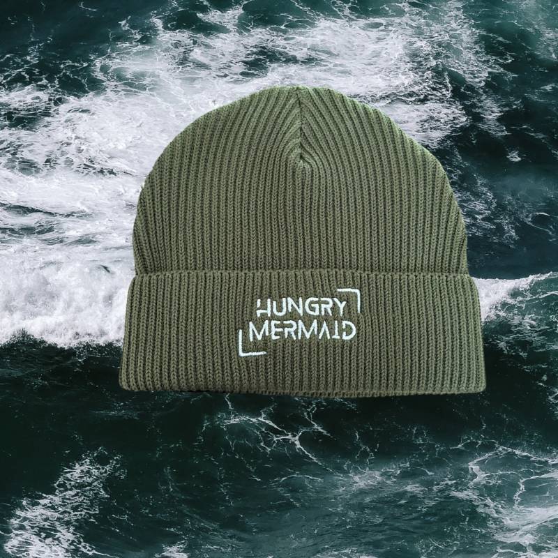 Mermaid - Organic Fisherman Beanie Mermaid - Organic Fisherman Beanie von WaveWhisperWorks