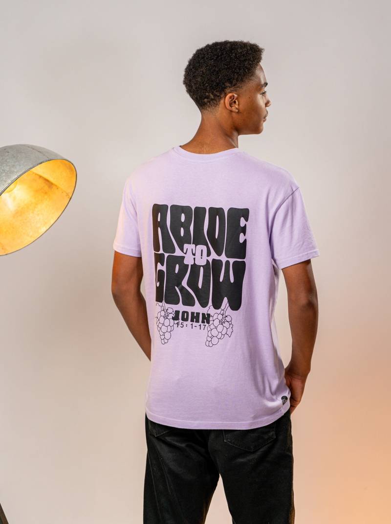 Abide To Grow Christliches T-Shirt Extreme Oversize Bigprint von WavesofBethany