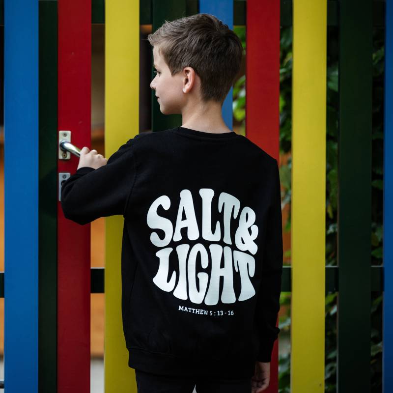 Salt & Light Christliches Kinder Sweatshirt Bigprint von WavesofBethany