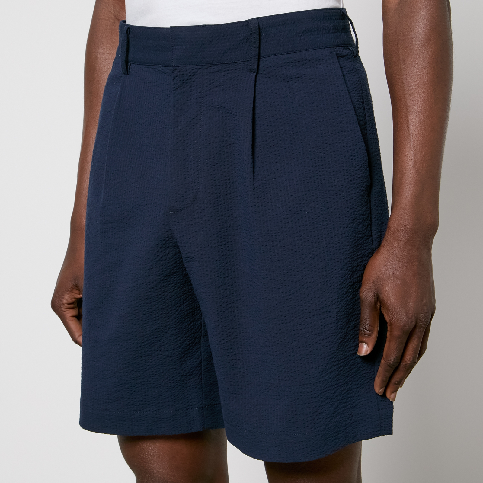 Wax London Linton Cotton-Blend Seersucker Shorts - W30 von Wax London