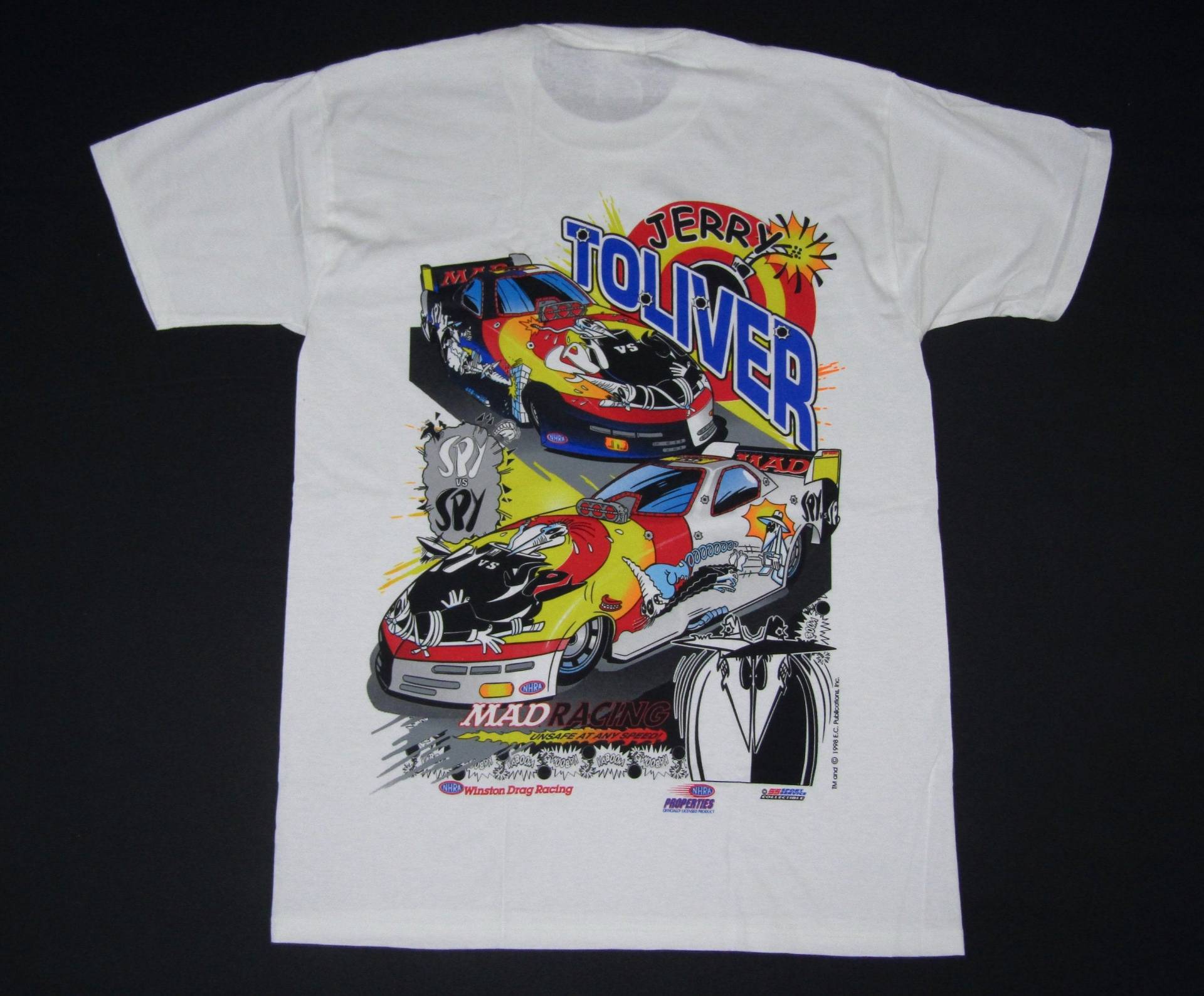 M/L Nos Vtg 90S 1998 Mad Magazine Racing Nhra Drag Spy Vs T Shirt Mittel Groß von WaxAndThreads