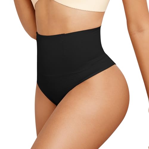 Waxden Bauchweg Unterhose Damen Miederhose Hohe Taille Nahtlos Stark Formend Bauch Weg Bauchkontrolle Unterwaesche Hip Lifting Body Shaper Miederslips Figurformende Tanga Unterwäsche von Waxden