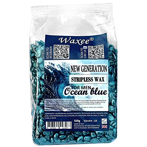 Streifenloses Hartfilmwachs, brasilianische abziehbare, flexible Wachsperlen zum Abziehen, 500 g, für Männer Streifenloses Hartfilmwachs, brasilianische abziehbare, flexible Wachsperlen zum Abziehen, 500 g, für Männer von Waxee