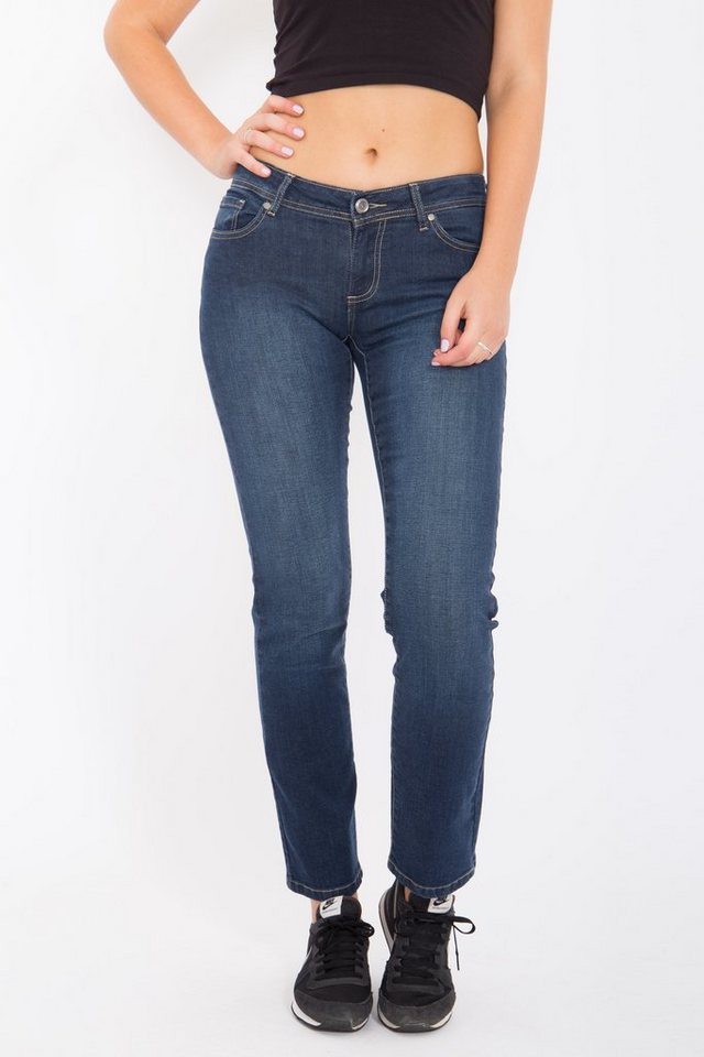 Way of Glory Gerade Jeans Britney regular fit & straight leg, dunkle Waschung von Way of Glory