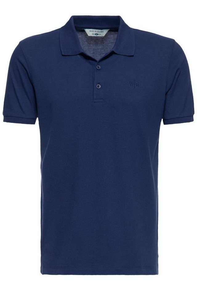 Way of Glory Poloshirt aus hochwertigem Pikee von Way of Glory