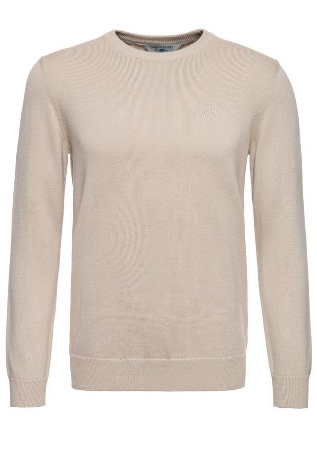 Way of Glory Strickpullover aus reiner, hochwertiger Baumwolle von Way of Glory