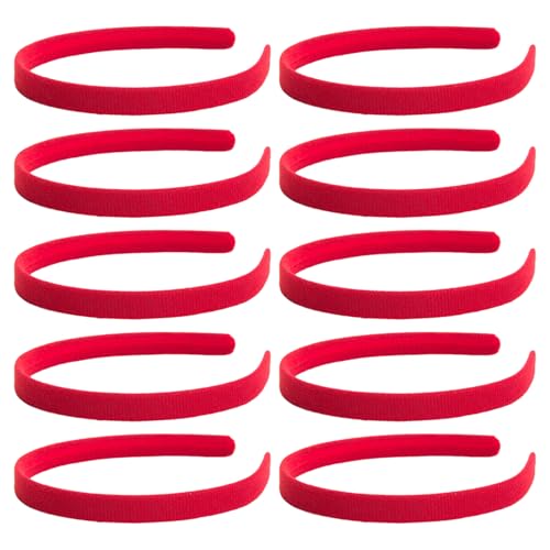 10 Stück einfarbiges Stirnband Auffälliges Haarband Haarband Schwarz Unsichtbares Haarband für Haarreifen Styling von Wayfadacc