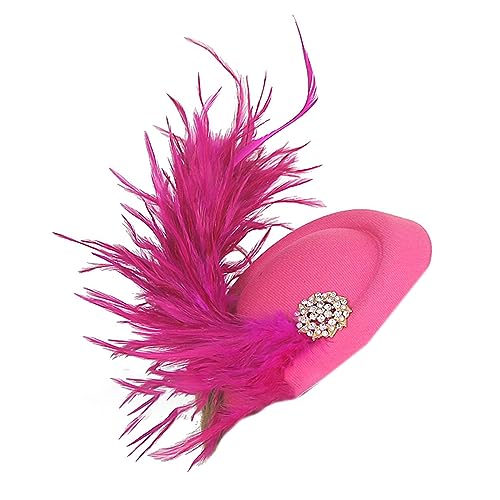 1920er Jahre Feder Filzhut Form Haarnadeln Braut Haarclip Feder Filzhut Kopfschmuck Y2K Stil Clip Für Hochzeitsbrautzubehör Frauen Halloween Party von Wayfadacc