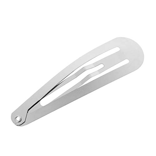 50 Stück Haarspangen in Silberton für DIY Handwerk Kopfschmuck 4/5/6 cm von Wayfadacc