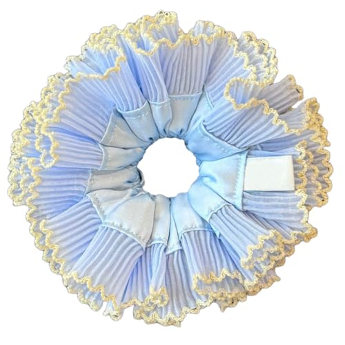 Anspruchsvolles doppelschichtiges Spitzen-Haarband, doppellagig, elastisch, Kopfbedeckung, geeignet für verschiedene Anlässe von Wayfadacc