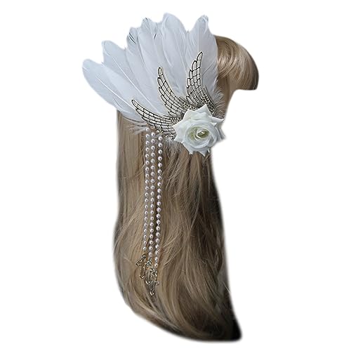 Blumenkrone Haarreif Vintage Festzug Haarschmuck für Hochzeit Stirnband Braut Foto Requisiten von Wayfadacc