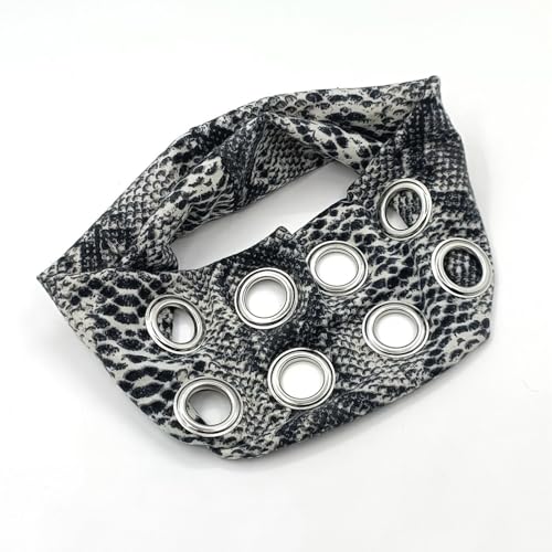 Damen-Haarbänder im Punk-Stil, mit Tiermuster und praktischen Nieten, Ornament, Kopfschmuck für Musikfestivals oder Partys Damen-Haarbänder im Punk-Stil, mit Tiermuster und praktischen Nieten, Ornament, Kopfschmuck für Musikfestivals oder Partys von Wayfadacc