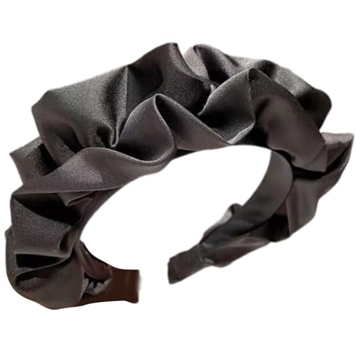 Elastische Schöne Stirnbänder Bequemes Breites Haar Reifen Elegantes Mädchen Haarteil Für Die Verbesserung Der Freizeitarbeit Oder Zum Abendlichen Look Weiche Satins Stirnbänder von Wayfadacc