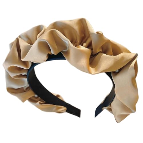 Elastische Schöne Stirnbänder Bequemes Breites Haar Reifen Elegantes Mädchen Haarteil Für Die Verbesserung Der Freizeitarbeit Oder Zum Abendlichen Look Weiche Satins Stirnbänder von Wayfadacc