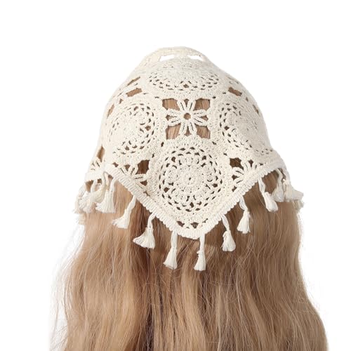 Elegante Frauen Strick Bandanas Outdoor Camping Fotoshooting Häkelhaarband Spring Camping Hohlband Stirnband Für Reise Handgefertigte Schalschalbs Für Frauen Haarband von Wayfadacc