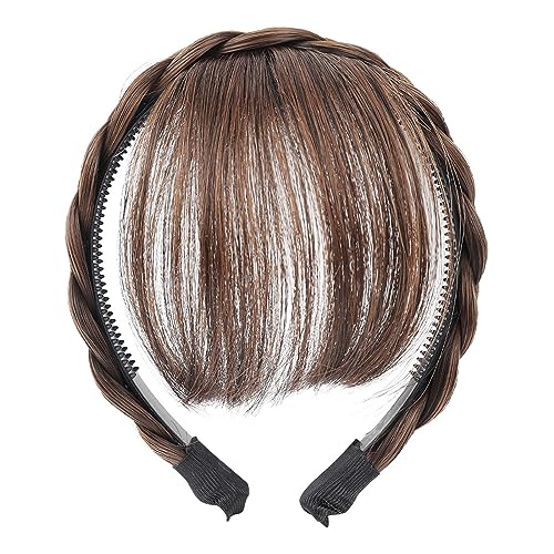 Lady Wispy (Schwarz/Kaffee) Lady Dame Daily Wear Flouged Stirnband Ändern Sie Ihre Gesichtshaarverlängerungen von Wayfadacc