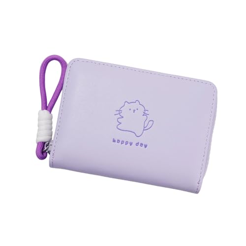 Lovely Cats Wallet Large Capacity Short Purse Card Case PU Leather Coin Purse Small Wallet with Card Holder for Daily Cats Short for Girl Coin Small Large Capacity Change Bag, hellviolett, Mass Beauty Lovely Cats Wallet Large Capacity Short Purse Card Case PU Leather Coin Purse Small Wallet with Card Holder for Daily Cats Short for Girl Coin Small Large Capacity Change Bag, hellviolett, Mass Beauty von Wayfadacc