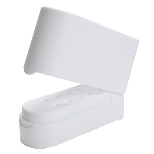 Nagelbohrer Bits 12 Löcher Bits Stand Display Aufbewahrungsbox Staubdestellungsprotokoll Organizer von Wayfadacc