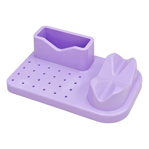 Nagelbohrer-Halter, Schleif-Bit-Aufbewahrungsbox, Nagelbohrer-Halter, Werkzeug-Organizer, Maniküre-Werkzeug, Displaybox, professionelle Werkzeuge und Aufbewahrungskoffer von Wayfadacc