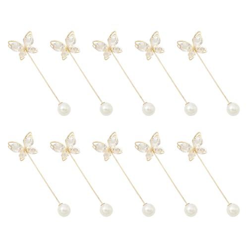 Wayfadacc 10 Stück Blumenform Kleidung Pin Hosen Taille Straffer Clip Schal Clip Cardigan Kragen Safe Pin für Frauen von Wayfadacc