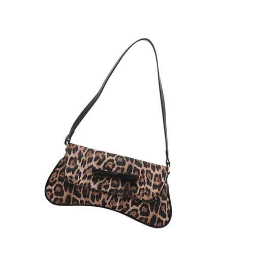 Wayfadacc Damen Unterarmtasche Leopardenmuster Schulter Mode Pendeln trendige Geldbörse Schleifen Handtasche passend Achselhöhle Frauen Schulter Mode Achsel trendige Handtasche schöne Schleifen von Wayfadacc