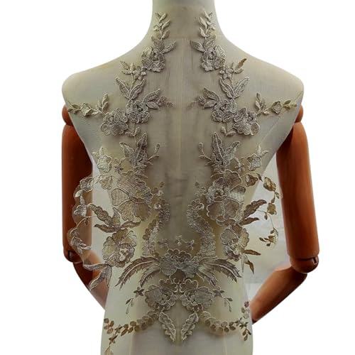 Wayfadacc Handgefertigte Broschen aus Polyesterfaden für Hochzeitskleider, Hochzeitskleid-Zubehör von Wayfadacc