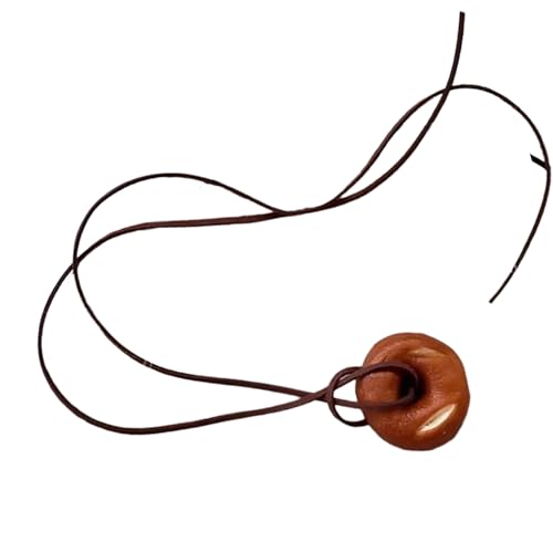 Wayfadacc Handgefertigte Brot-Anhänger, realistische Brezel, stabiles Bagel-Design, Schmuckzubehör, tragbar für einzigartige Stile von Wayfadacc