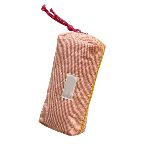 Wayfadacc Mode Bleistiftkoffer Reißverschluss 7.5x3.5x2 4 Zoll Für Schüler Erwachsener Großer Kapazität Stiftbeutel Reisekosmetikbeutel Stoff Make Up Tasche von Wayfadacc