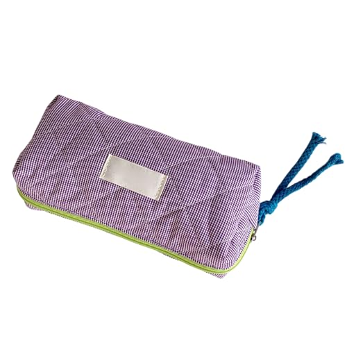 Wayfadacc Mode Bleistiftkoffer Reißverschluss 7.5x3.5x2 4 Zoll Für Schüler Erwachsener Großer Kapazität Stiftbeutel Reisekosmetikbeutel Stoff Make Up Tasche von Wayfadacc