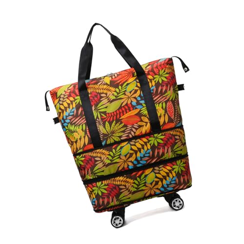 Wayfadacc Praktische Oxfords Fabric Spinner Trolley Tasche Mit Doppelschichtorganisation Und Soft Grip Design Ergonomisches Gepäck von Wayfadacc