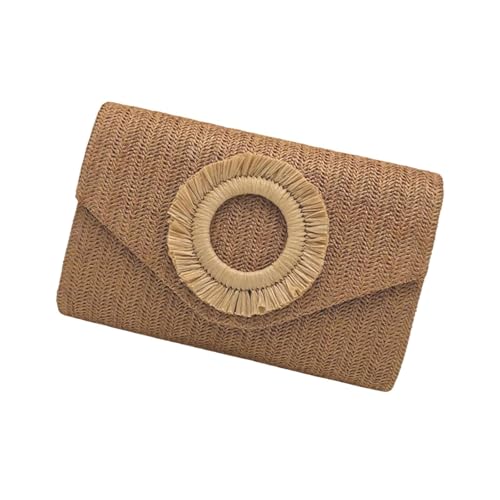 Wayfadacc Strohkupplungen Geldbörsen Frauen Summers Strand Geldbeutel Gewebt Umschlag Brieftasche Crossbody Umhängetasche Abend Handtasche Geschenke Clutch Geldbörse Für Frauen von Wayfadacc