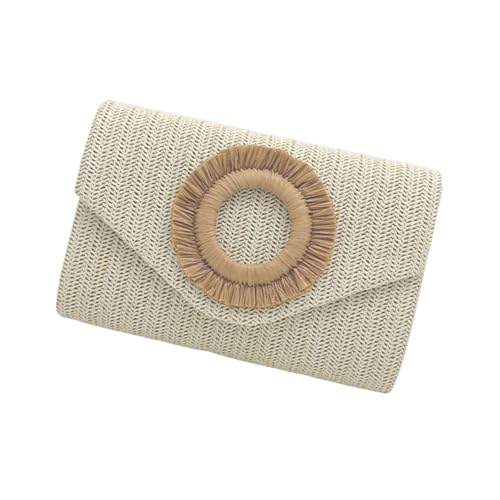 Wayfadacc Strohkupplungen Geldbörsen Frauen Summers Strand Geldbeutel Gewebt Umschlag Brieftasche Crossbody Umhängetasche Abend Handtasche Geschenke Clutch Geldbörse Für Frauen von Wayfadacc