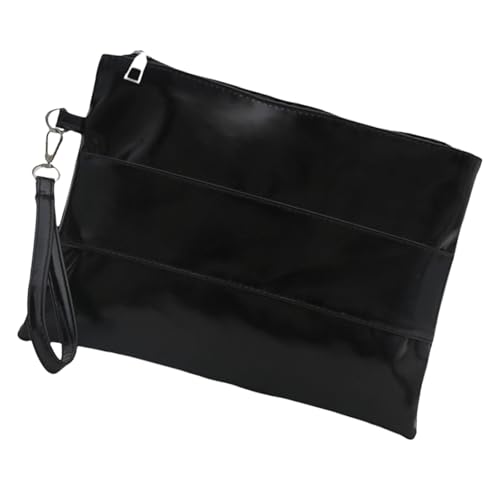 Wayfadacc Trendy Hüllkurvenklammertasche Raffinierte Metallic PU Leder Handheld Armband Geldbeutel Für Mode Forward Fode Mode Wristlet Clutch Tasche von Wayfadacc