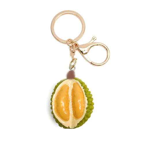 Wayfadacc Trendy Simuliertes Durian Fruit Keychain Eye Catching Pendant Einzigartige Modeaccessoire Für Frauen Geschenk Für Freund Keychain von Wayfadacc
