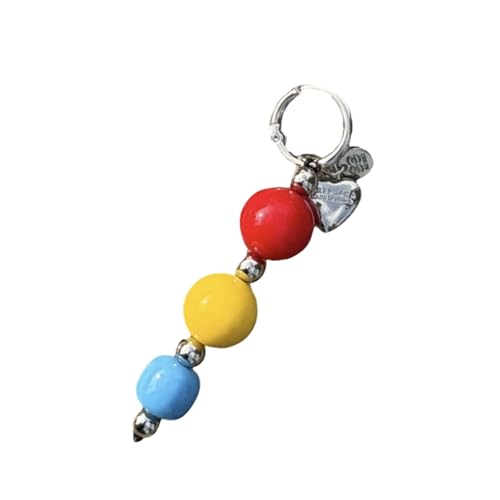 Wayfadacc Trendy Two Tone Resin Mobile Case Charme Mit Praktischem Anhänger Ideal Für Modische Jugendliche Und Studenten Casual Wear Resin Keychain von Wayfadacc