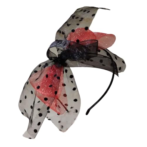 Ästhetische Punkte Mit Großem Bogenknoten Stirnband Für Frauen Und Mädchen Französisches Haarband Faszinator Hairhoop Für Abendkleider Vintage Large Bowknot Kopfstück von Wayfadacc