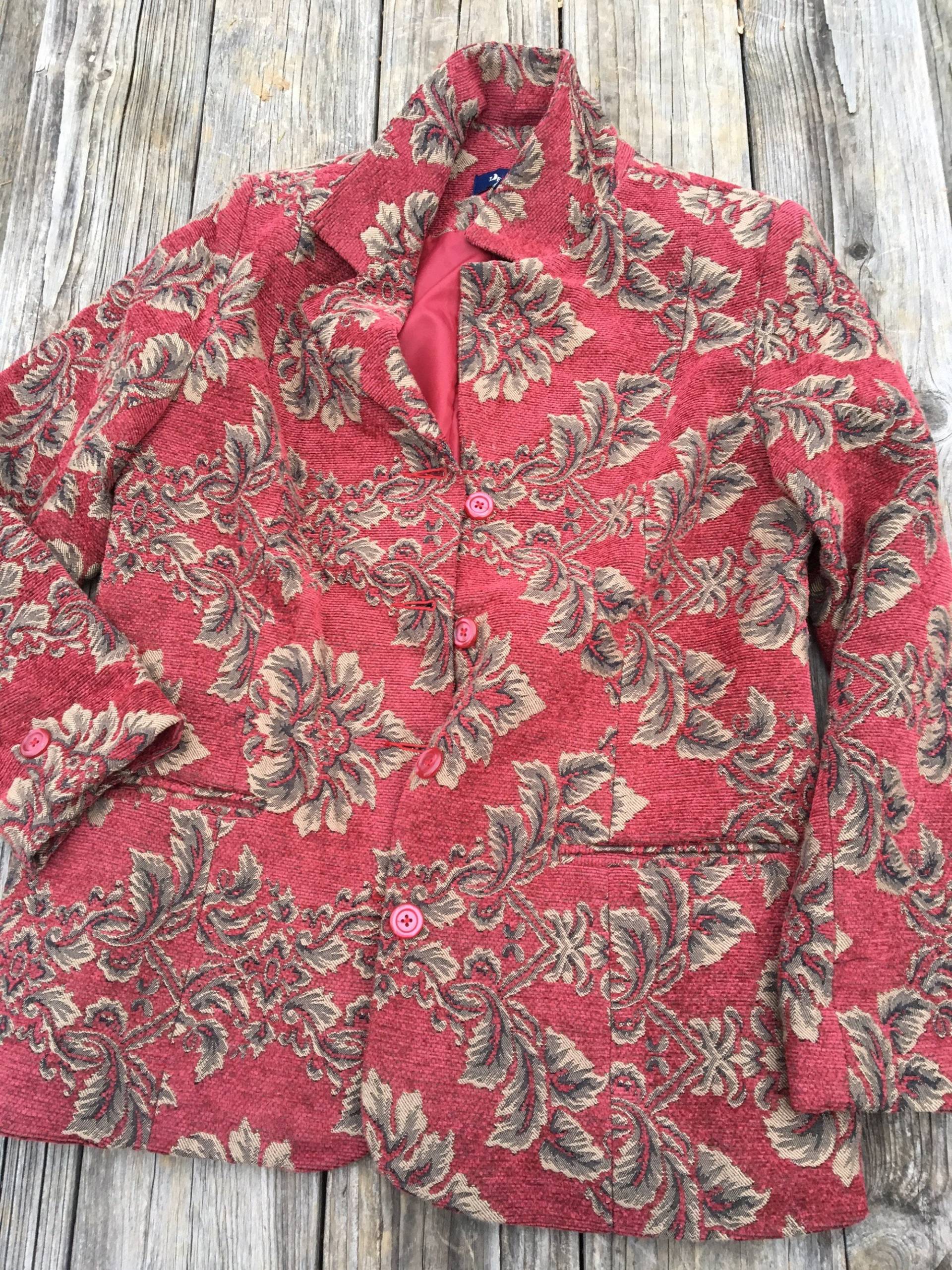 Silber Efeu Roter Blazer Silber Efeu Roter Blazer von WayfarersOfWorlds
