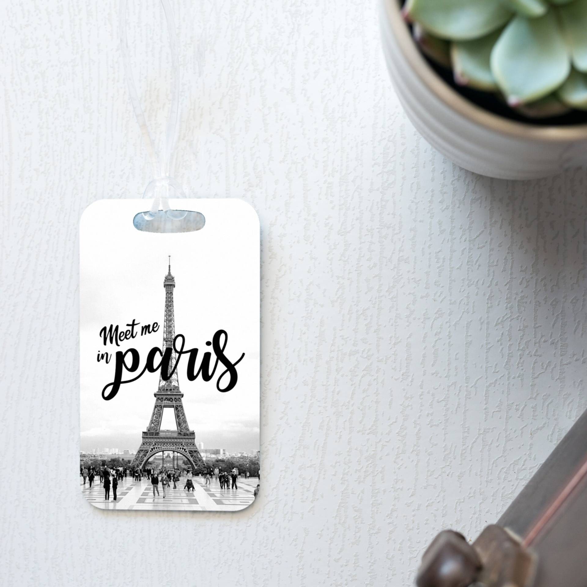 Eiffelturm Gepäckanhänger, Paris Reisegeschenk Für Mama Eiffelturm Gepäckanhänger, Paris Reisegeschenk Für Mama von WayfaringPrints