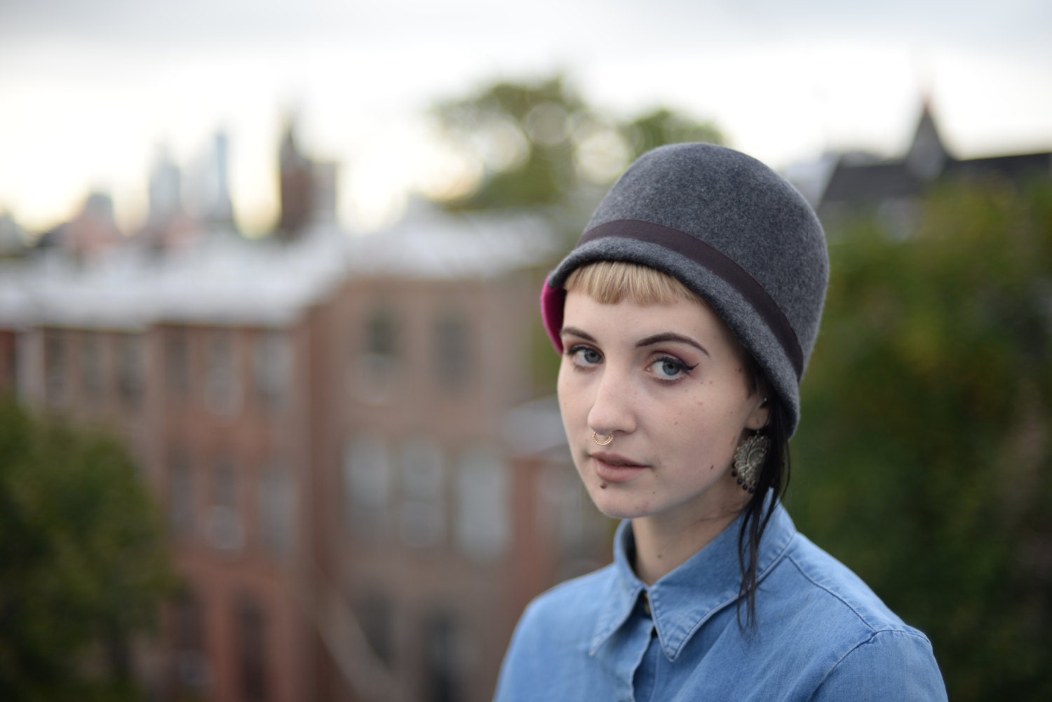 Colorblocked Cloche Hut Colorblocked Cloche Hut von WaywardMillinerShop