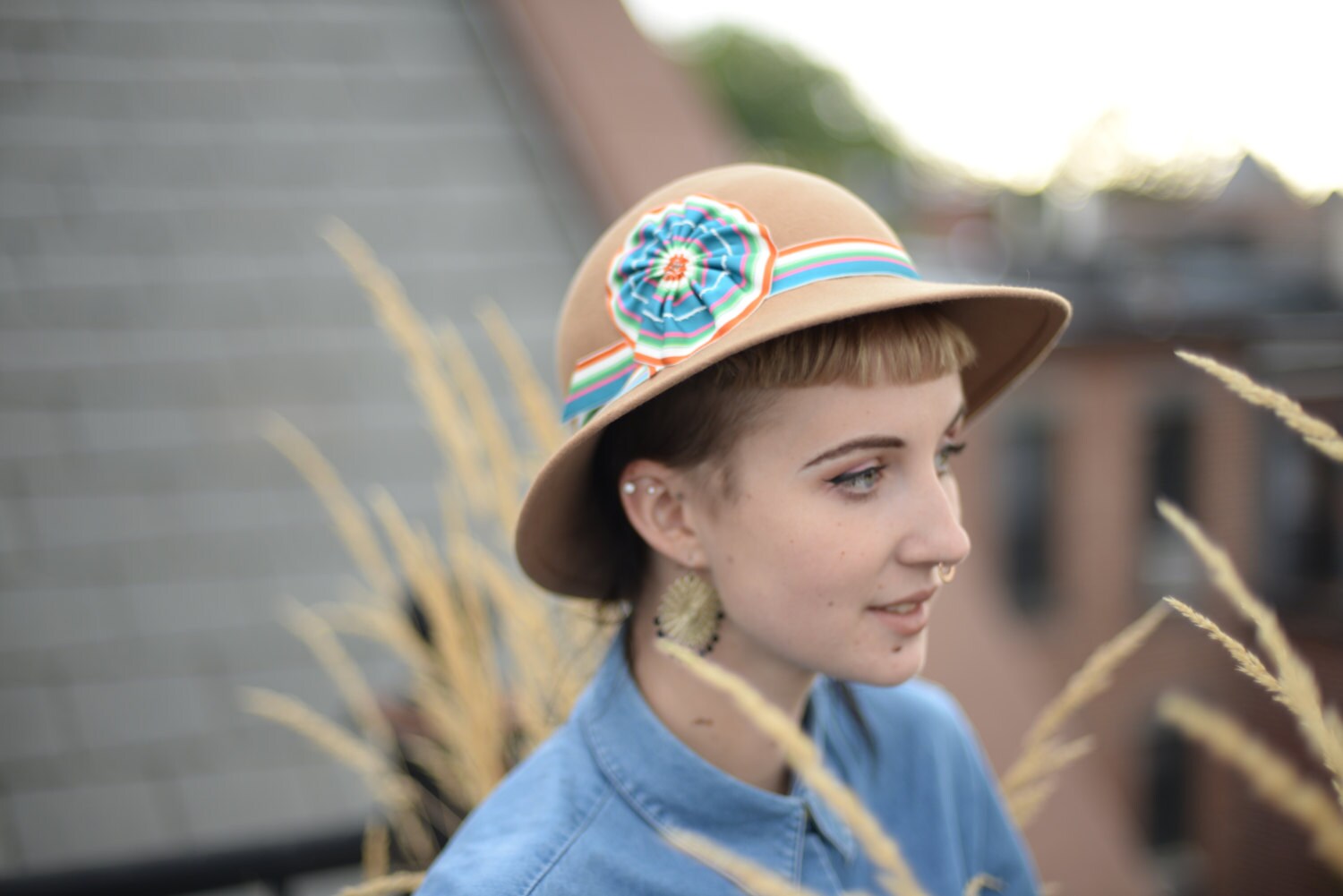 Süße Retro-stil Hut Süße Retro-stil Hut von WaywardMillinerShop