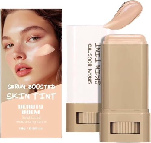 Confidita's Serum Boosted Skin Tint Balm, Foundation Stick Beauty Balm, Serum Boosted Skin Tint Beauty Balm, Smooths Full Coverage Concealer, Natural Finish Makeup (#04) von Wbietu