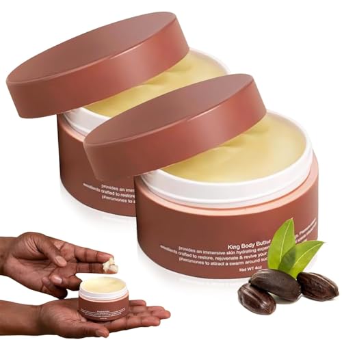 Crowned Skin Body Butter for Men, Body Butter Warm Scent, Crowned Skin Cologne Body Butter for Men, Organic Shea Butter Body Lotion for Dry Skin, Firming Moisturizing Body Butter (2 Pcs) von Wbietu