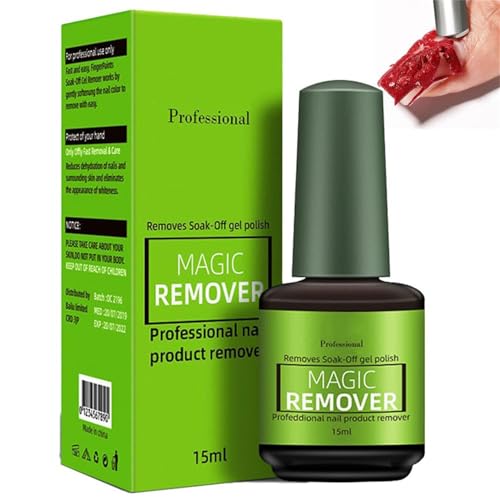 Magic Remover Gel Polish, Nail Polish Remover, Gel Nail Polish Remover 2-3 Min Quickly Remover Nail Polish, Magic Nail Polish Remover Gel, Soak-Off Quick (1 Pcs) von Wbietu