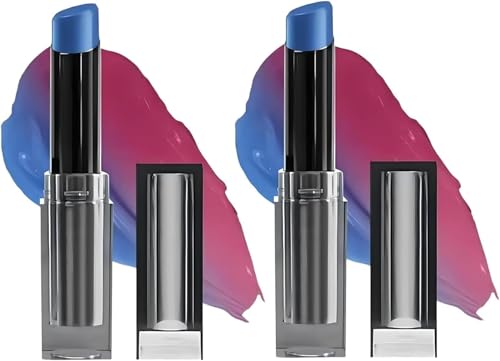 So Pretty - PH Adjusting Lip, Magic Color Changing Lip Balm, Cheek Tint Gloss Lipgloss, Long Lasting Moisturizing PH Changing Lipstick, Long Lasting Moisturizin Lipstick (Blue 2pc) von Wbietu