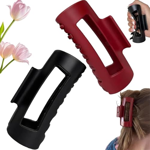 Wolkenklammer, weiche und flexible gemütliche Klauenklammer, unschnappbare Haarspange für Frauen, starker Halt, rutschfeste Haarspange, große rutschfeste matte Haarspangen, für Frauen, dickes oder von Wbietu