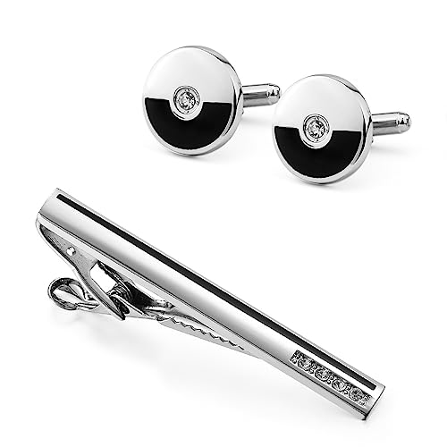 Manschettenknöpfe-Set, Herren-Krawattenklammer-Hemd mit Diamant-Clips for Hochzeiten und Geschäfte von WchsTUmpxN